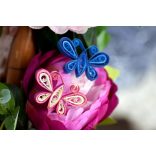 Bufniță mini și fluture - model pt. tehnica quilling (benzi - 180 buc., descriere și instrumente)