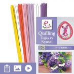   Ouă și Iepuraș - model pt. tehnica quilling (benzi - 220 buc. și descriere cu poze)