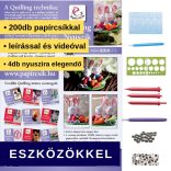 Iepurași - model pt. tehnica quilling (benzi - 200 buc., descriere și instrumente)