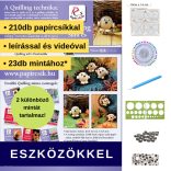 Arici şi frunză - model pt. tehnica quilling (benzi - 210 buc., descriere și instrumente)