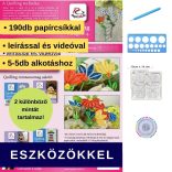 Virágok 4. - Quilling minta (190db csík 5-5db mintához és leírás, eszközök)